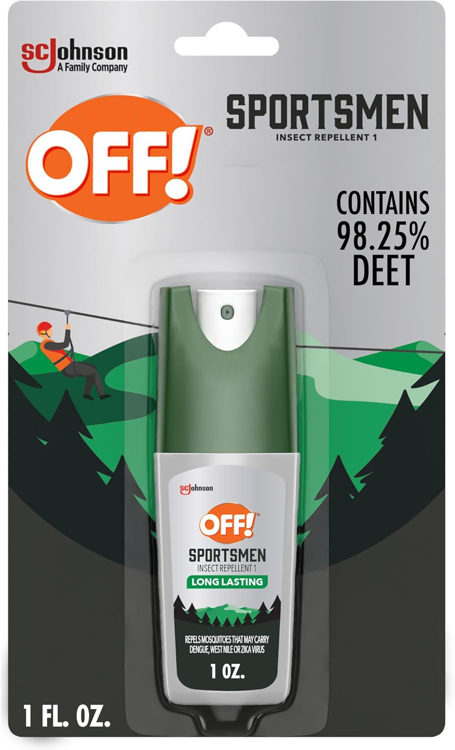 OFF! Deep Woods Sportsmen Insect Repellent Spritz, Maximum Strength, Bug Spray with up to 10 Hours