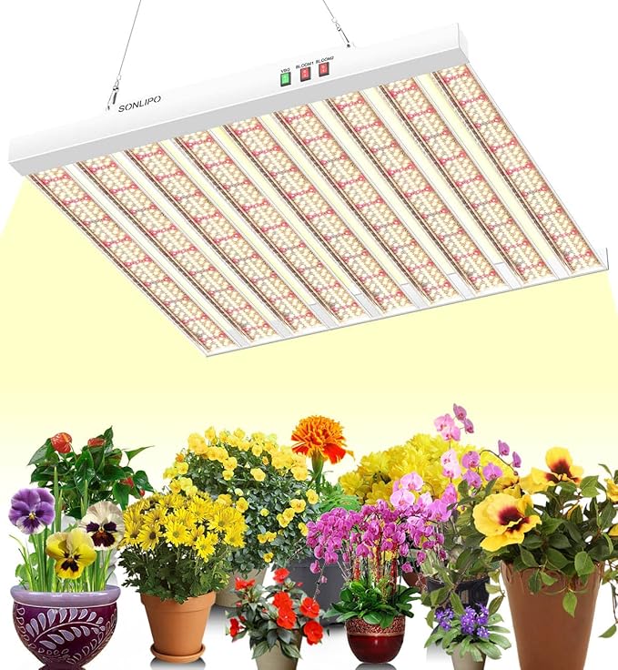 2024 New SPF4000 400W LED Grow Light 5x5ft Coverage with New Diodes & IR Lights Full Spectrum Veg