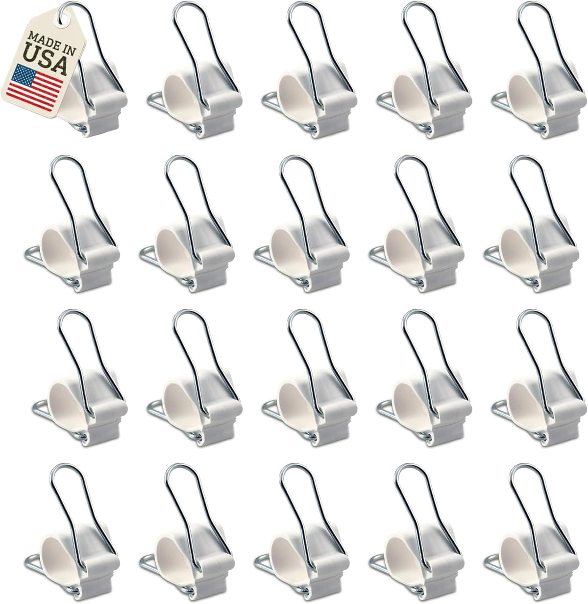 Reusable Plant Clips Made in USA – Orchid Clips, Plant Support Clips & Cord Clips – Heavy-Duty