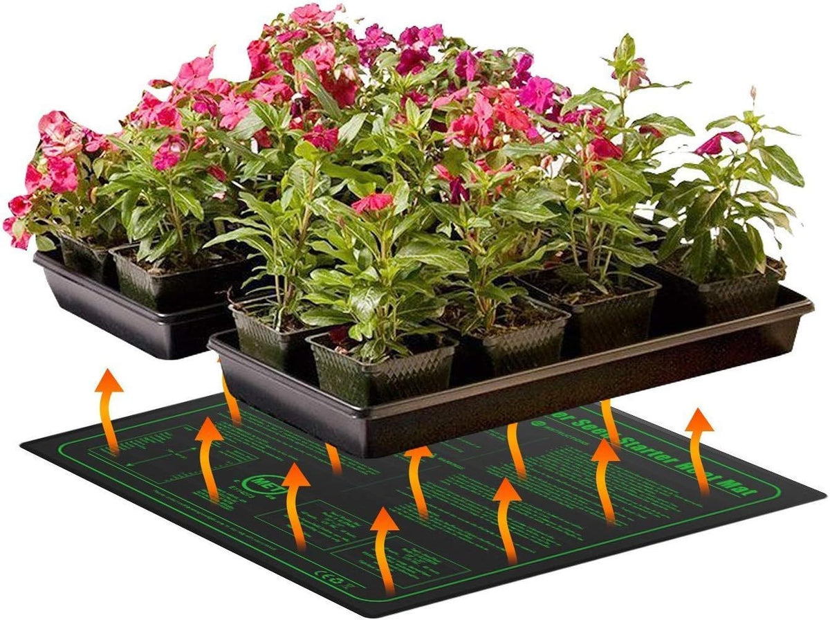 iPower GLHTMTM-A 20" x 20" Waterproof Durable Seedling Heat Mat Warm Hydroponic Plant for Indoor