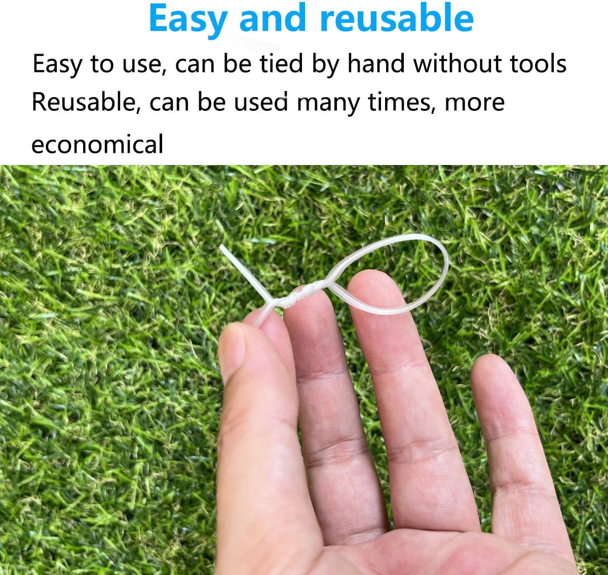 500 Pack 6 Inch Clear Plastic Twist Ties - Reusable Twisty Ties for Cords, Garbage Bags, Gardening