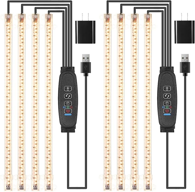 13 Inches Plant Growing lamp Strips, Full Spectrum LED 3500K Grow Light for Indoor Plants with