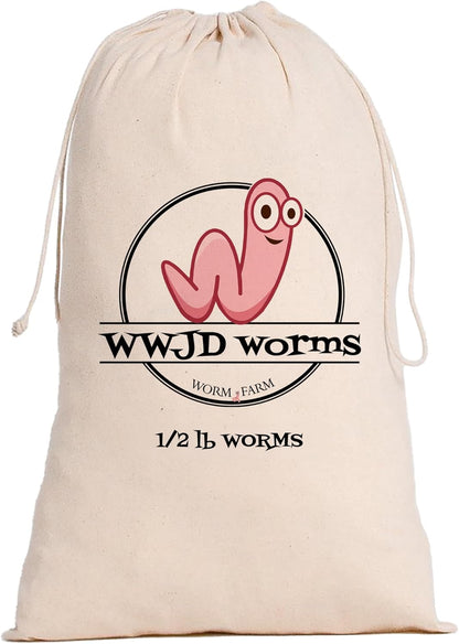 Red Wigglers Composting Worms - 1/2lb Red Worms for Composting Bin, for Plants or Gardening