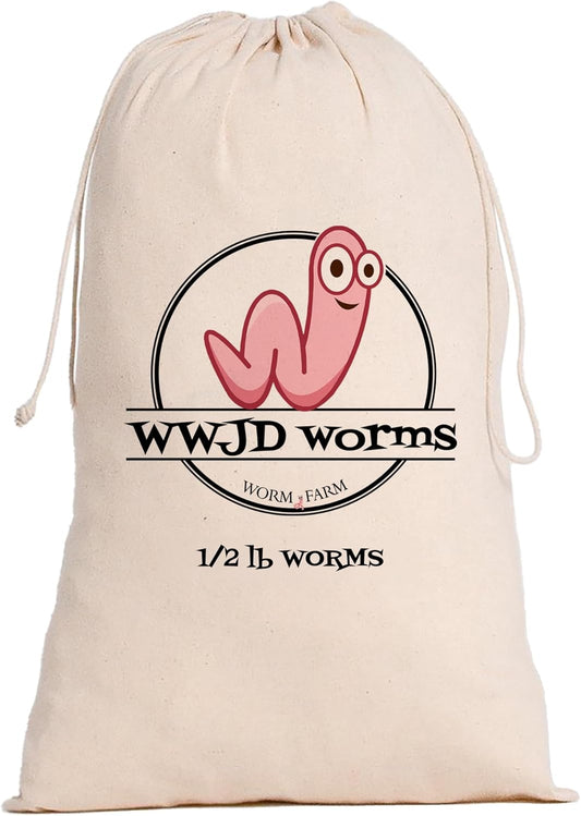 Red Wigglers Composting Worms - 1/2lb Red Worms for Composting Bin, for Plants or Gardening