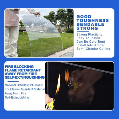 Greenhouse Panels Daylighting Roof Panels Transparent Greenhouse Panel Easy to Bend and Cut for
