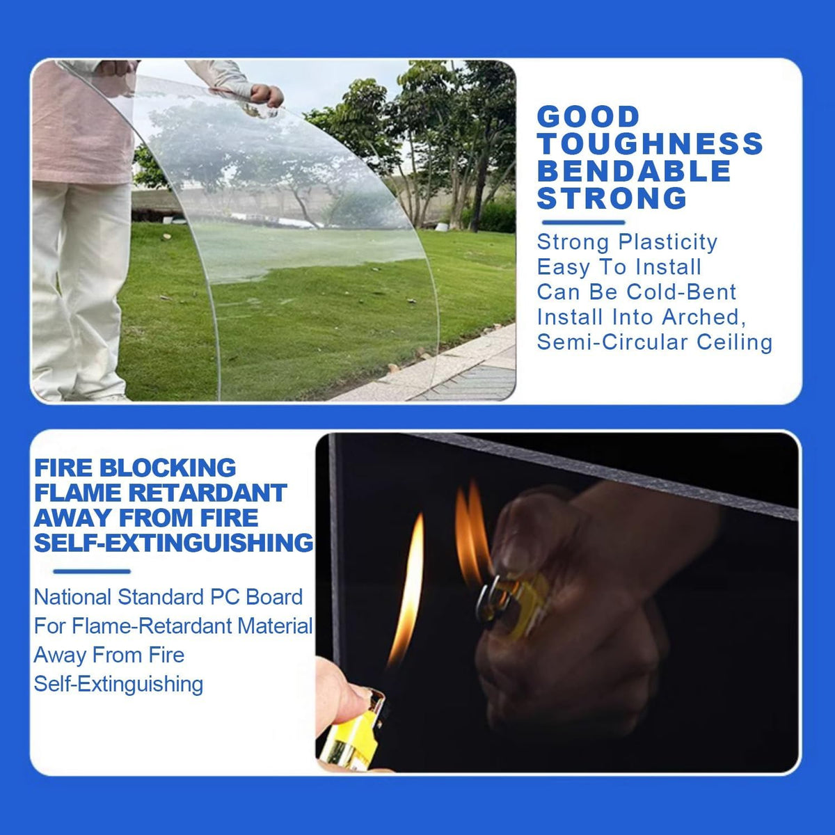 Greenhouse Panels Daylighting Roof Panels Transparent Greenhouse Panel Easy to Bend and Cut for