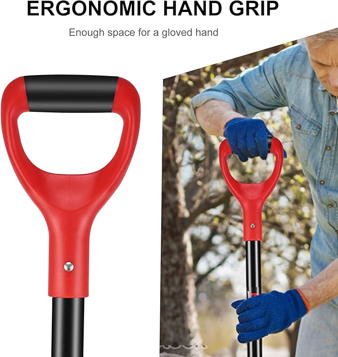 4-Tine Heavy Duty Pitchfork Digging Fork Garden Fork Pitch Forks with Fiberglass Handle for