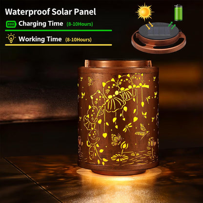 Solar Lanterns Garden Decor Birthday Gifts for Women Mon Grandma Metal Hanging Solar Lights