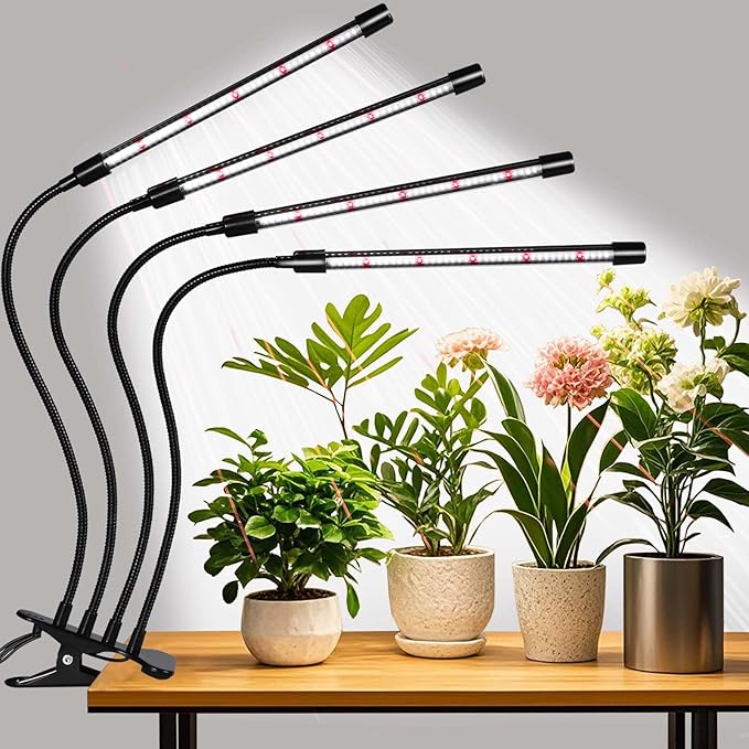Grow Lights for Indoor Plants,168 LEDs Clip Plant Lights, Full Spectrum LED Plant Growing Lamps