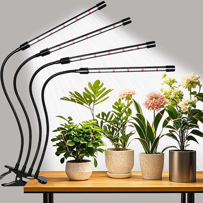 Grow Lights for Indoor Plants,168 LEDs Clip Plant Lights, Full Spectrum LED Plant Growing Lamps