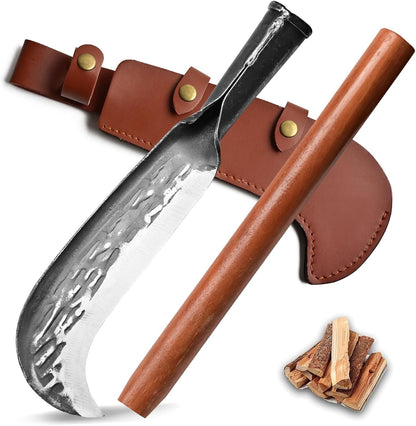 Machete for Yard Work Billhook Sickle Knife Brush Clearing Sickle Knife with Sheath - Perfect Brush