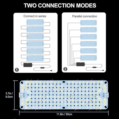 6Pack 2025 Ultra-Thin Panel Grow Lights for Seed Starting, Vegetables, Greenhouse & Under Cabinet &