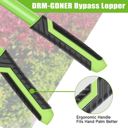 23" SK5 Dual-Blade Loppers Cuts 2" Dry/Wet Branches - Triangular Steel Tube & SecureLock, Heavy