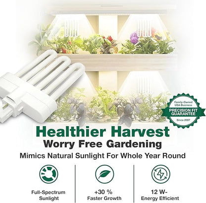 3 Grow Bulbs Compatible with AeroGarden Miracle-GRO B Part # 970904-0200,100340 & Models AeroGarden