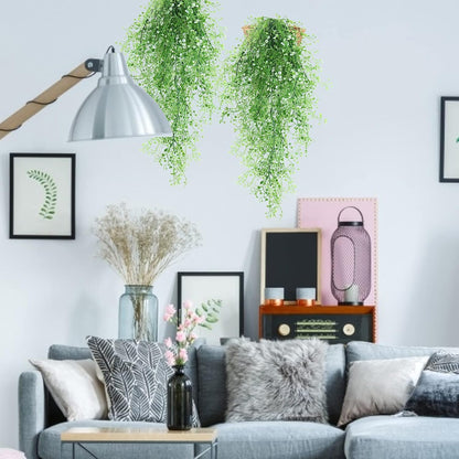 RECUTMS Fake Hanging Plants Artificial Ferns for Outdoor Hanging Faux Plants Vine Ivy Faux Fern