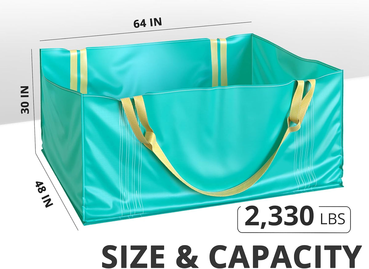 TidyFriend Dumpster Bag, Reusable Yard Waste Bags, Foldable Yard Waste Container, Trash Bag for