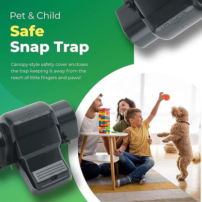 Rat Traps Indoor and Outdoor - 3 Pack Dual-Entry Large Rat Trap Outdoor and Indoor for Home, Garden