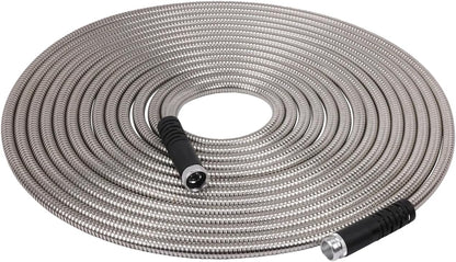 Melnor 97051AMZ XT Stainless Steel Garden Hose 5/8" x 50ft - Kink-Free - Lightweight - Rubberized