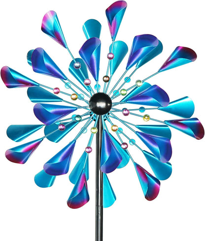 Decoroca Wind Spinner Choice for Families - 72in Large Outdoor Metal Wind Spinners - Pretty Outdoor