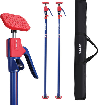 WORKPRO Cabinet Jack Support Pole, 54-114 Inches Steel Telescopic Quick Support Rod Adjustable 3rd