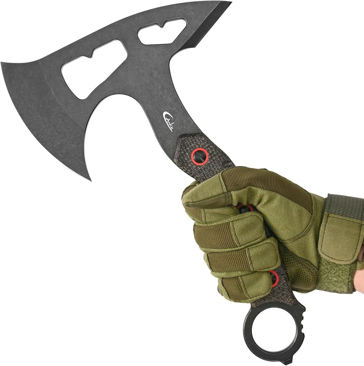 C1392 Camping Axes,DC53 Steel Blade with Micarta Handle Chopping Axe Bushcraft Camping Axes