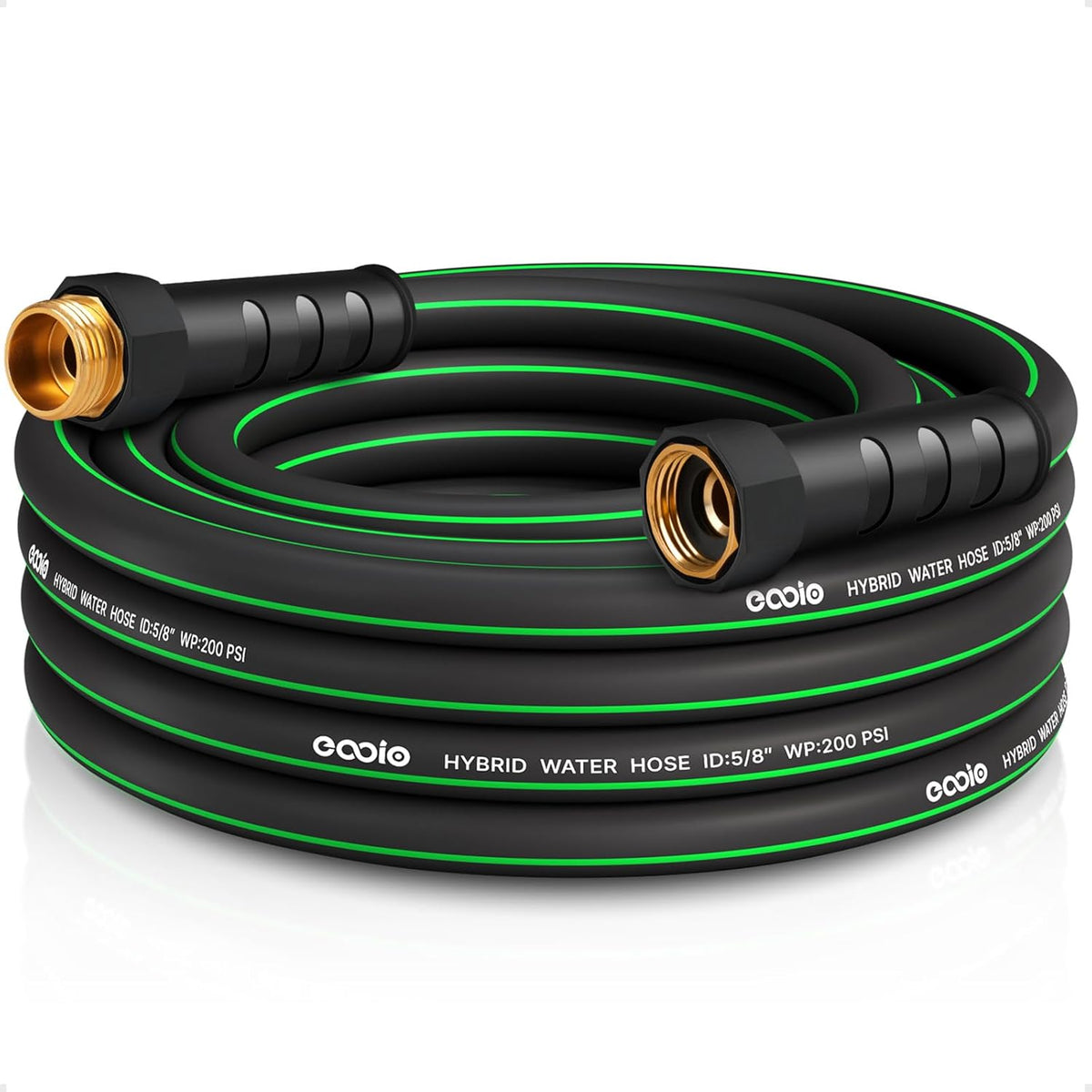 Heavy Duty Garden Hose 20ft, NON-EXPANDABLE Flexible Water Hose, Kink Resistant Lightweight Hybrid