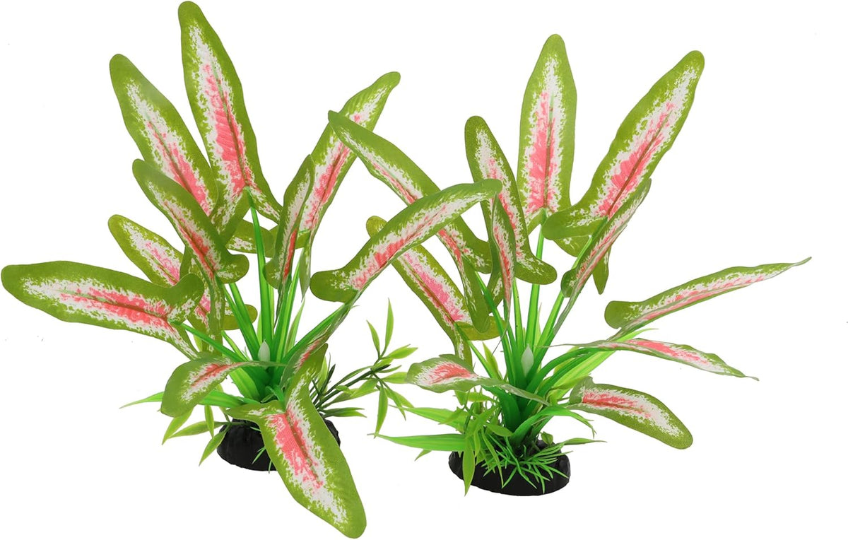 Silk Aquarium Plants for Betta Fish Tank, 2 Pcs 8 Inch Small Silk Aquarium Plant Aquatic Water