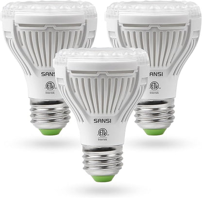 SANSI LED Grow Light Bulb for Seeds and Greens, Full Spectrum 10W Grow Light (150 Watt Equiv) with