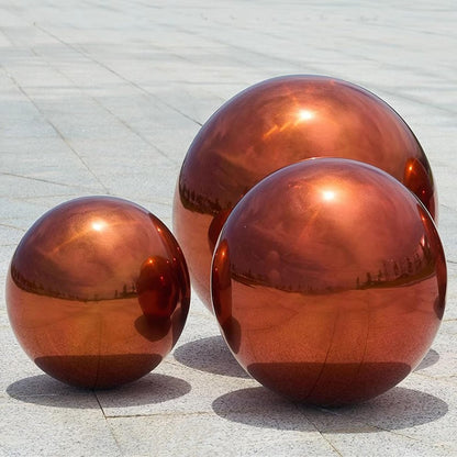 Stainless Steel Gazing Globe Mirror Ball, Decorative Gazing Balls for Garden, Reflective Smooth