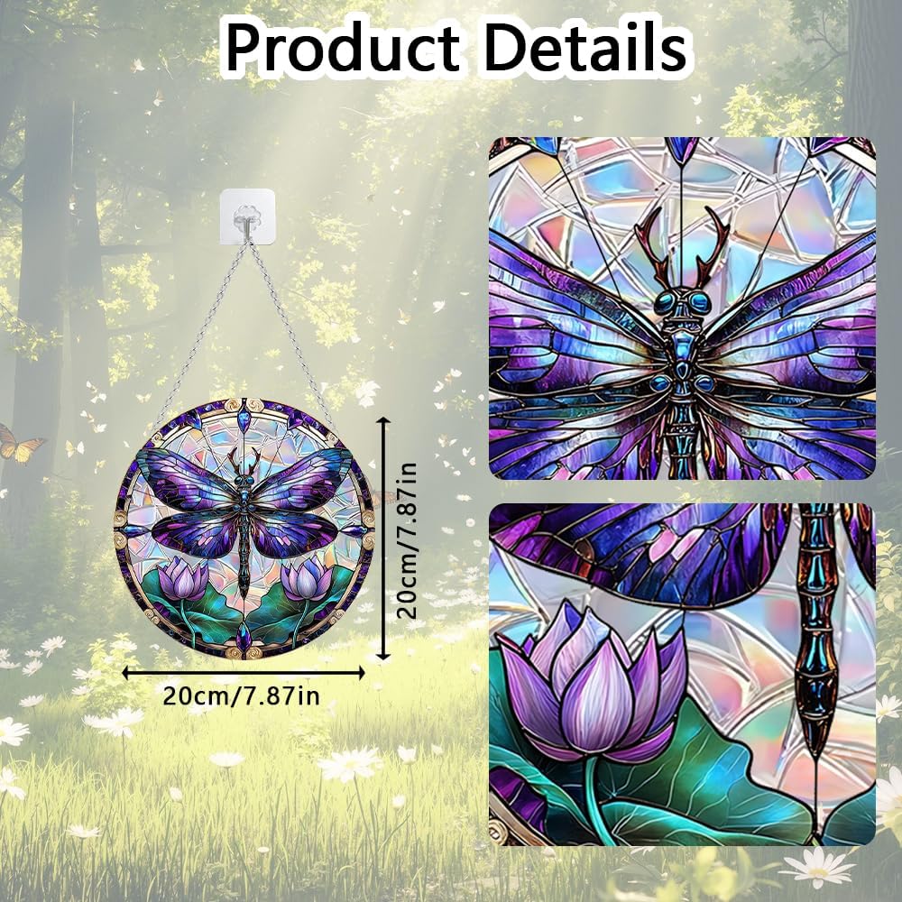 Sun Catchers Indoor Window, Acrylic Rainbow Suncatcher Window Hanging Decoration for Living Room