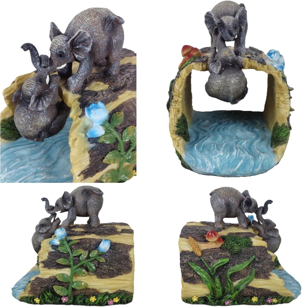 coolboy Elephant Decor Statue Gutter Downspout Extension Decorative,Garden Animal Statue Outdoor