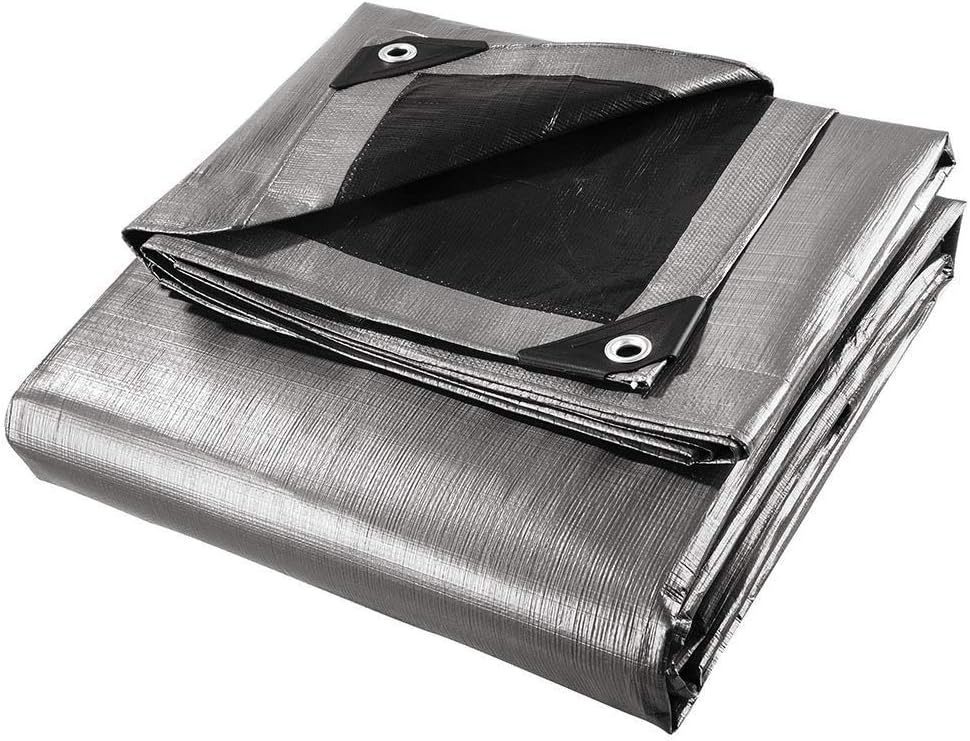 Yescom 18x24ft Heavy Duty Reinforced Poly Tarp Waterproof Tarpaulin 10-mil Ground Sheet Camping