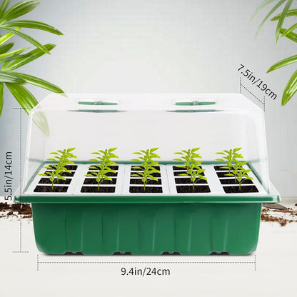 Sondiko Seed Starter Tray with Soft Silicone Cells, 80 Cells Seedling Trays Seed Startering Kit, 4