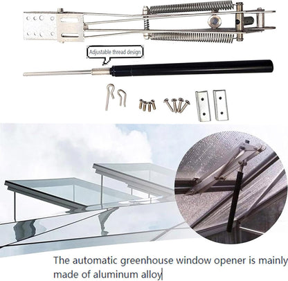 Automatic Greenhouse Ventilation Solar Thermal Roof Ventilation Automatic Window Opener, Greenhouse