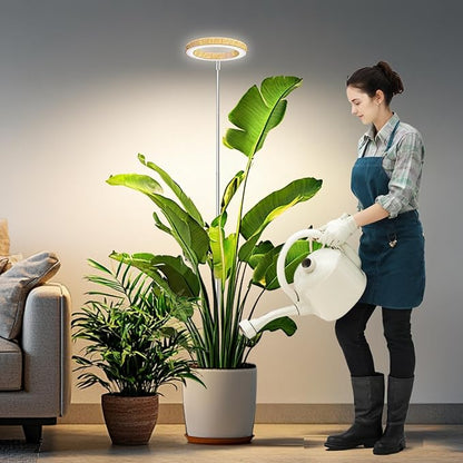 Grow Lights for Indoor Plants, Full Spectrum Plant Lights for Indoor Growing with 6/12/16H Timer, 3