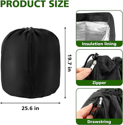 2 Pcs Plant Pot Covers for Winter Large Potted Plant Freeze Protection Cover Frost Jacket with