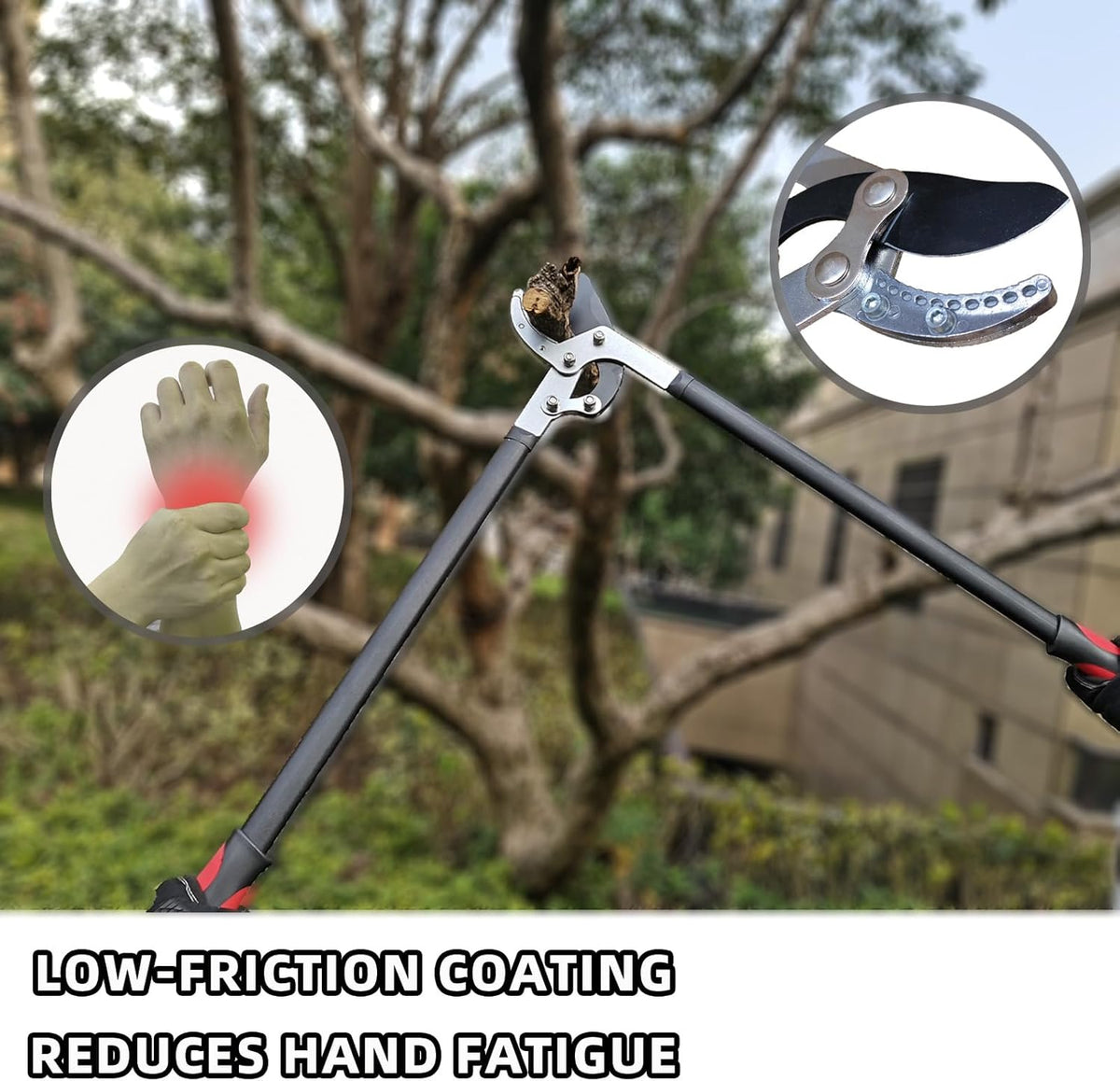 Loppers for Tree Trimming, Heavy Duty Branch Cutter Tree Clippers with Compound Action, Chops Thick