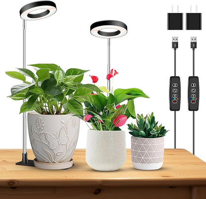 Kullinss Grow Light, 48 LEDs Full Spectrum Plant Lights for Indoor Growing, Halo Plant Light with