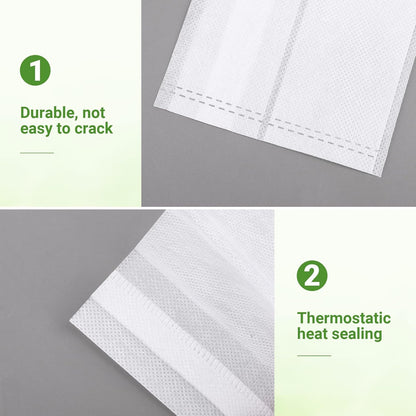 GREANER 100PCS Nursery Growing Bags Large, 7.8x8.6 inches Biodegradable Non-Woven Fabric Seedling