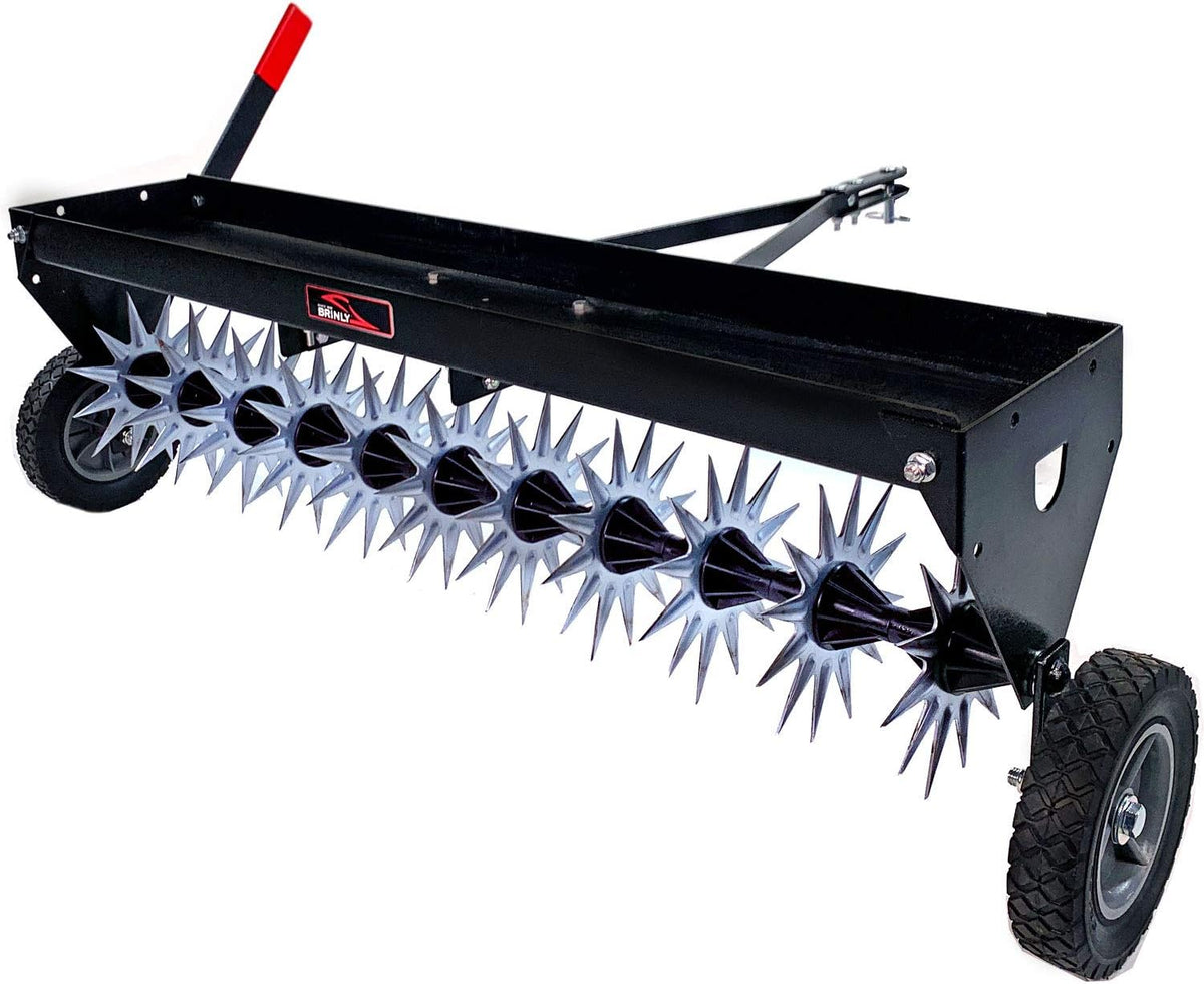Brinly 40" Spike Lawn Aerator with Transport Mode