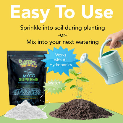 Trifecta Myco Supreme Mycorrhizal Fungi for Soil, Plant Root Stimulator, Ultra Concentrated