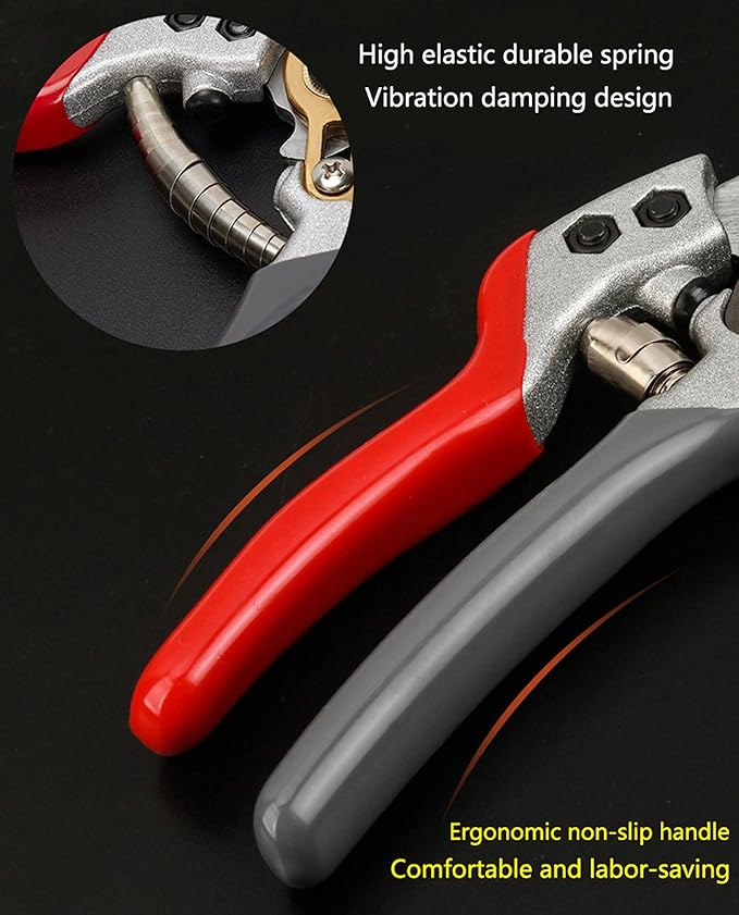 Garden Shears, Japanese labor-saving Garden Scissors, Pruning Shears and Garden Secateurs for Woman