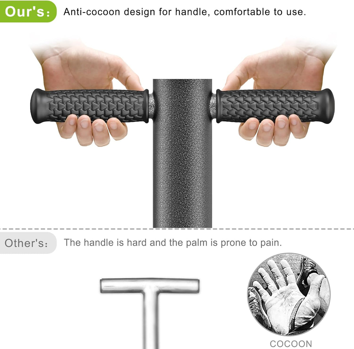 Dolibest Sod Plugger, Bulb Planter Tool with Soft Rubber Grip, Grass Plugger Tool with Stainless