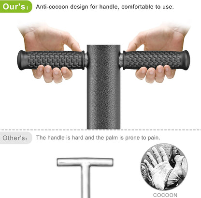 Dolibest Sod Plugger, Bulb Planter Tool with Soft Rubber Grip, Grass Plugger Tool with Stainless
