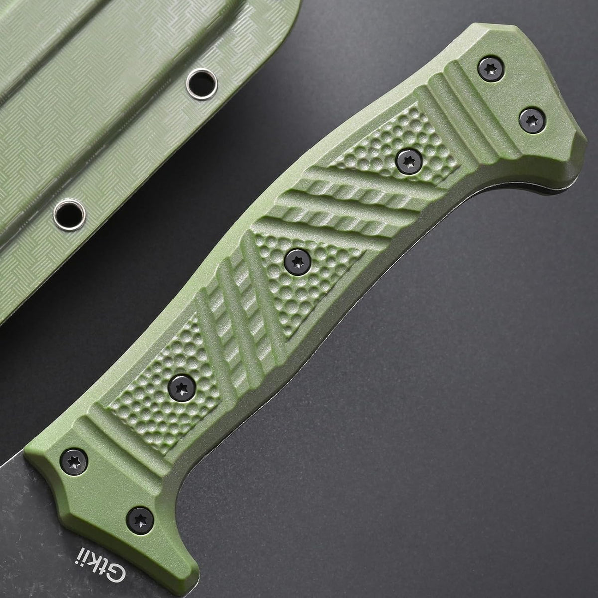 GTK32 Fixed Blade Knife DC53 Steel Blade Full Tang Nylon Fiberglass Handle Heavy Duty Knifes for