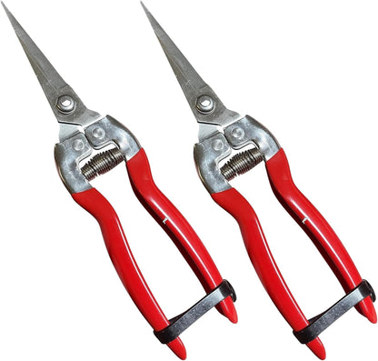 Garden Guru Straight Stainless Steel Pruner Pruning Shears Clippers Snips Sharp Bonsai Cutter Plant