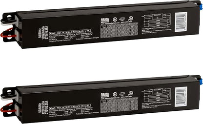 OHLECTRIC 2 Pack - Replacement for Keystone KTEB-332-UV-IS-L-P 3 Lamp T8 Electronic Fluorescent