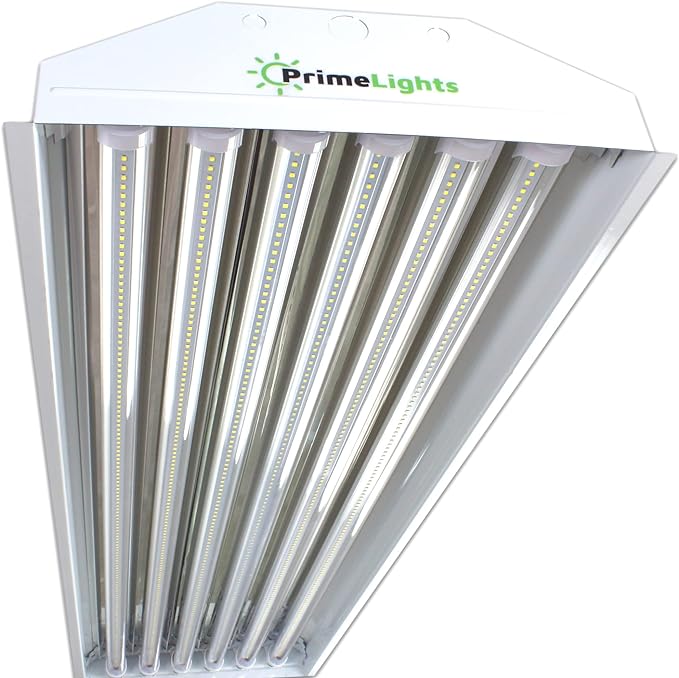 PrimeLights 6 Bulb/Lamp T8 LED High Bay Warehouse, Shop, Commercial Light Fixture
