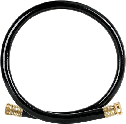 Worth Short Leader Black Garden Hose 3/4 in. x 5 ft. -Kink Free, No Leaking, Male/Female Fittings