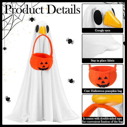 Abbylike Halloween Porch Goose Outfit Ghost Goose Outfit Fall Halloween Geese Costume Clothes with